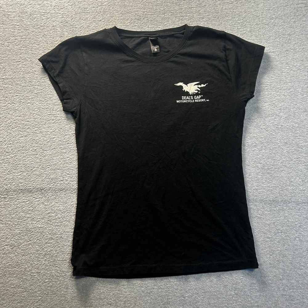 Graphic T Shirt Womens XL Deals Gap Motorcycle Resort Top Alternative Apparel